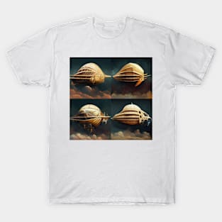 Da Vinci Style Space Ship part 2 T-Shirt